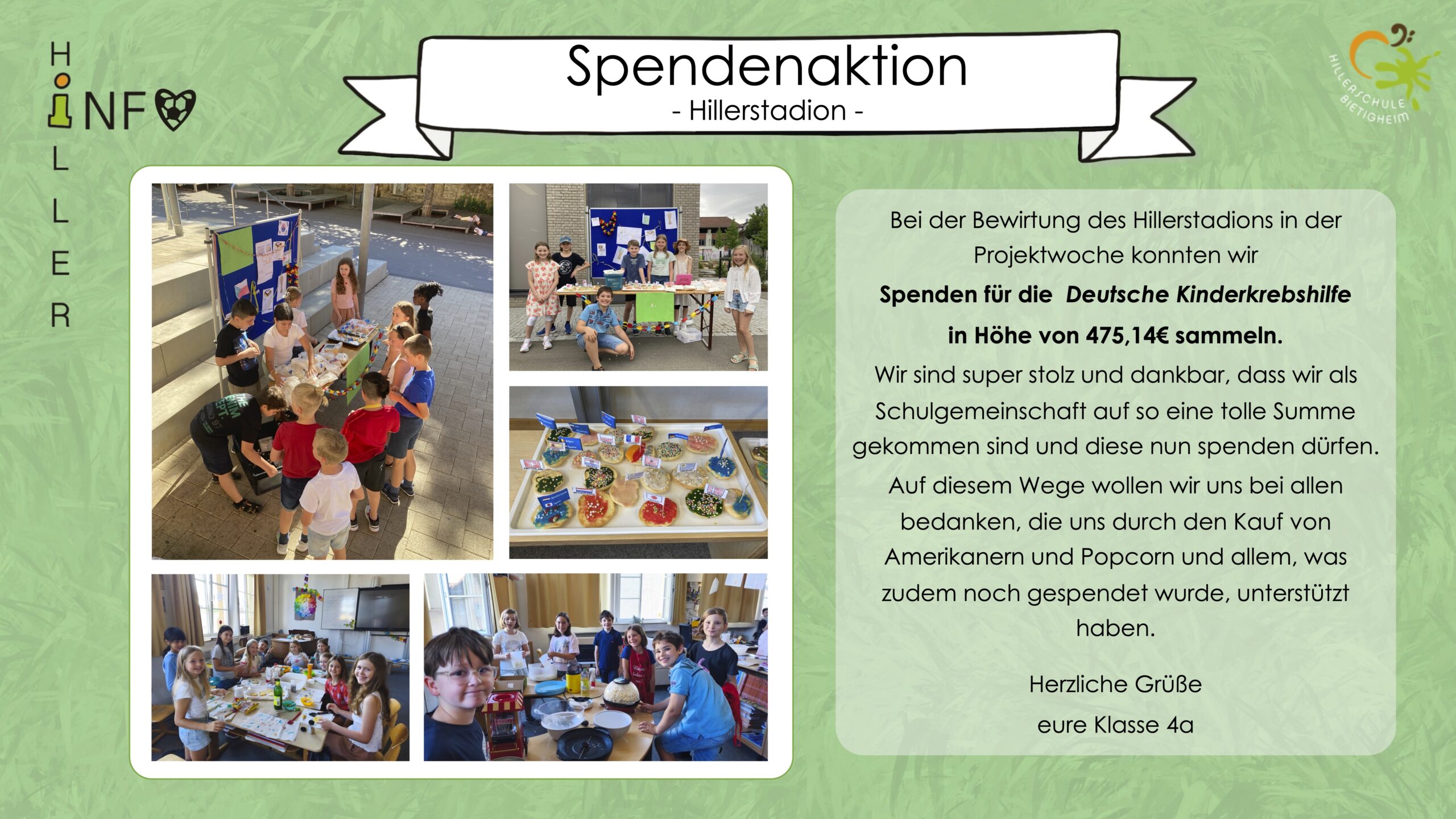 Newsletter Spendenaktion